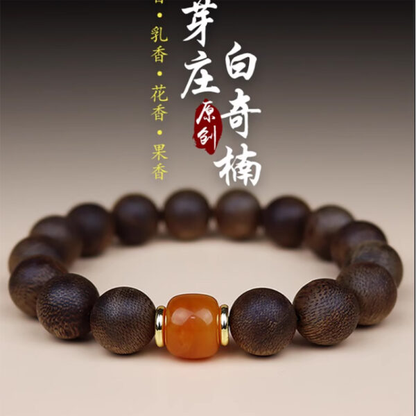 Agarwood Qinan bracelet 9 points submersible level play Buddha beads 1.2MM for men and women - Image 3