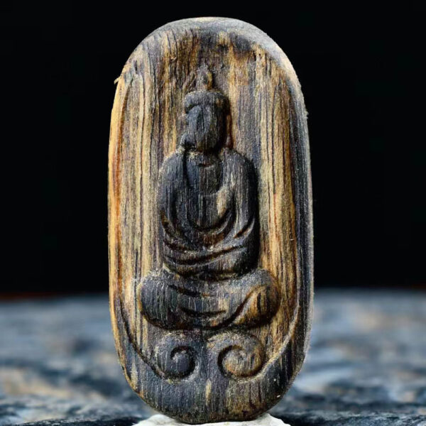 Agarwood pendant statue no appearance Buddha - Image 4