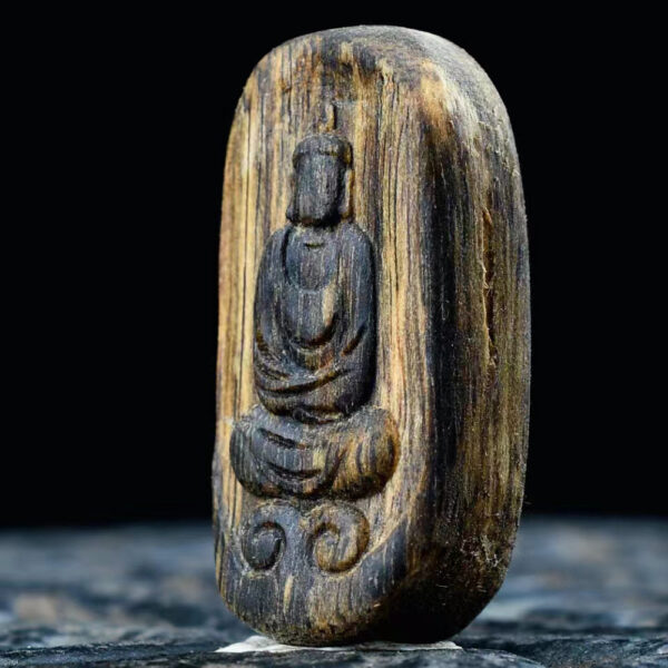 Agarwood pendant statue no appearance Buddha - Image 3